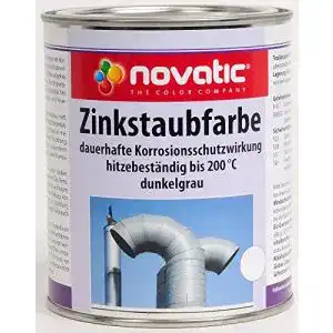 Zinkfarbe novatic Zinkstaubfarbe, 750ml, dunkelgrau