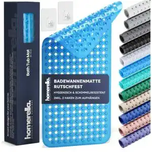 Badewannenmatte Homerella rutschfest Hautsensitiv 88x39cm