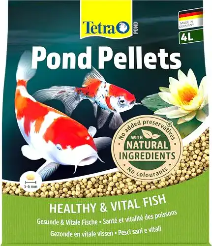 Teichfutter Tetra Pond Pellets, Hauptfutter, 4 L Beutel