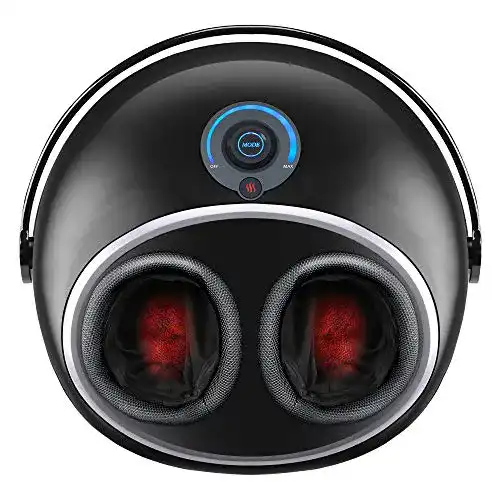 Fußwärmer Snailax Shiatsu Fußmassagegerät mit Wärme, elektrisch