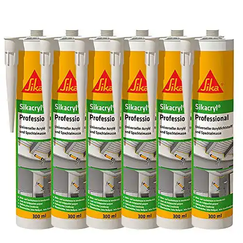 Acryl-Dichtstoff Sika Corporation 528149 cryl Pofessional 6X 300ml