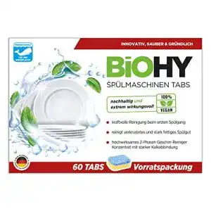 Spülmaschinentabs öko BIOHY Spülmaschinen Tabs 60 Tabs