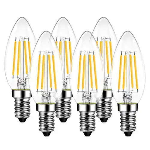 E14-LED LVWIT E14 Kerze LED Lampe für Kronleuchter, E14 Retrofit