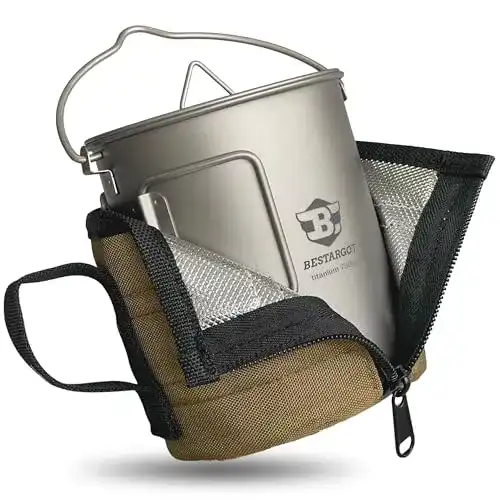 Camping-Topf Bestargot Camping Titanium Topf