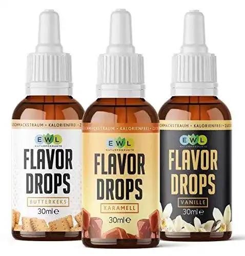 Aromatropfen EWL Naturprodukte Flavour Drops – Set 3x30ml