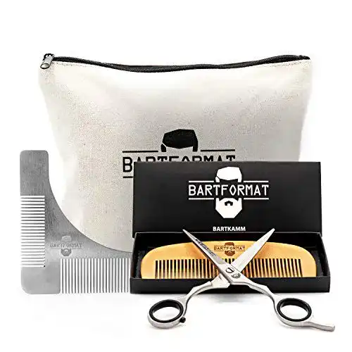 Bartschere BARTFORMAT ® 2-teiliges Bartpflege-Set KURZMACHER
