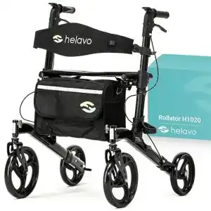 Rollator-Rollstuhl-Kombination helavo faltbarer Premium-Rollator