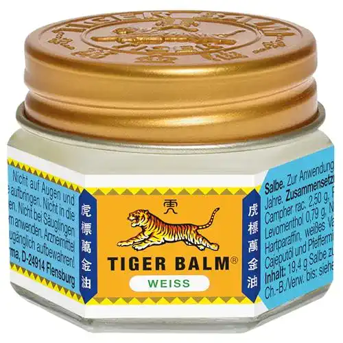 Die beste Erkältungssalbe Tiger Balm WEISS mit ätherischen Ölen, 19,4 g 2026 Test Bestseller Erkältungssalbe Tiger Balm WEISS mit ätherischen Ölen, 19,4 g