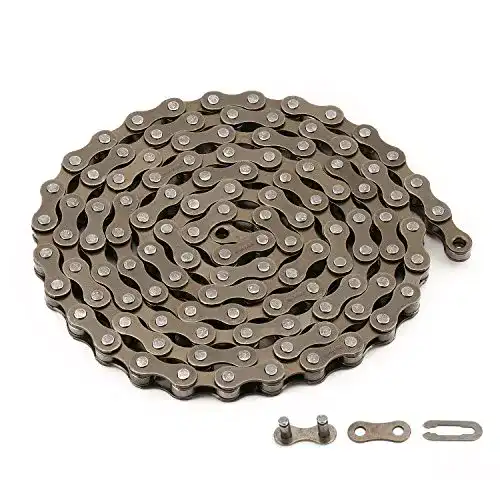 Fahrradketten zonkie Fahrrad Kette 1-fach,1/2 x 1/8, 116 Glieder