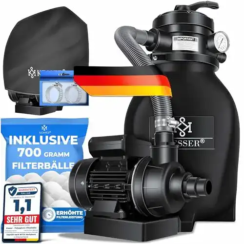 Sandfilteranlage KESSER ® Sandfilter + 700g Filterbälle