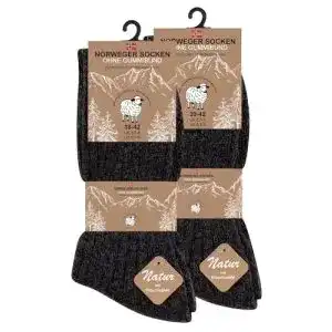 Norweger-Socken Cotton Prime 6 Paar mit Plüschsohle Gr. 43-46