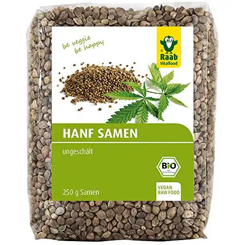 Die beste Hanfsamen Raab Vitalfood Bio ungeschält, 250 g 2026 Test Bestseller Hanfsamen Raab Vitalfood Bio ungeschält, 250 g