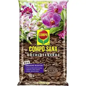 Orchideenerde Compo SANA mit 8 Wochen Dünger 10 Liter