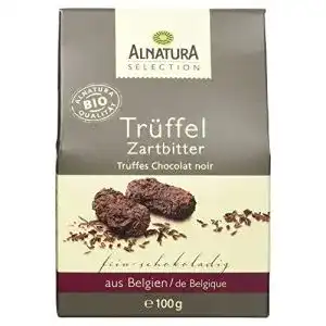 Trüffelpralinen Alnatura Sélection, Zartbitter, 100g