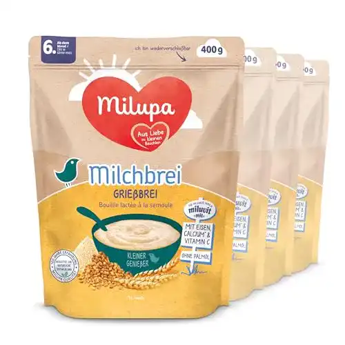 Grießbrei Baby Milupa Milchbrei Grießbrei, 4 x 400 g