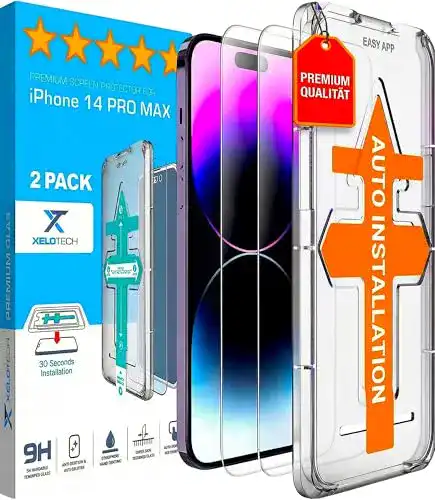 iPhone-14-Pro-Max-Panzerglas XeloTech Schutzglas für iPhone 14 PRO