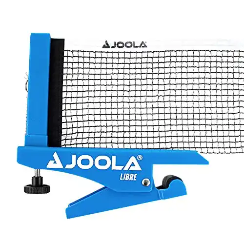 Tischtennisnetz JOOLA LIBRE- OUTDOOR -Garnitur für Freizeitsport – Klemmtechnik – Höhenverstellbar mit Feststellschraube