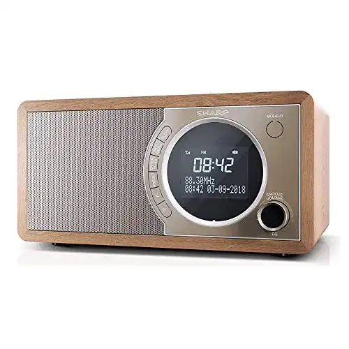 Radiowecker Holz SHARP DR-450 (BR) DAB+ Digital-Radio