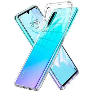 Huawei-P30-Hülle Spigen Liquid Crystal Hülle, Crystal Clear