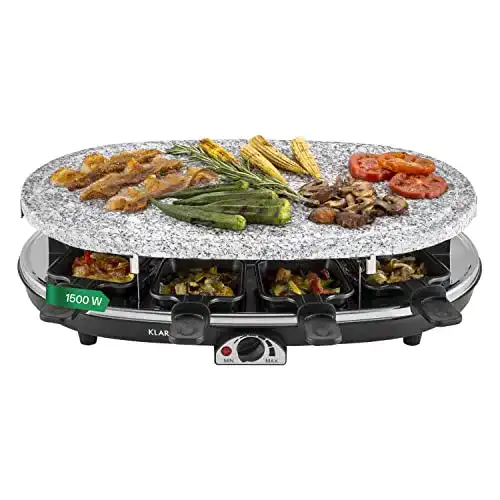 Raclette-Grill mit Steinplatte Klarstein Steaklette All-U-Can-Grill