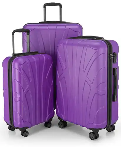 Kofferset SUITLINE 3er Koffer-Set Trolley-Set Rollkoffer Hartschalen