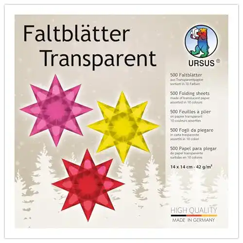 Transparentpapier Ursus 2646199 Faltblätter, 500 Blatt, sortiert