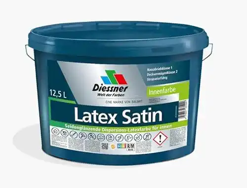 Latexfarbe Seidenglanz Diessner Latex Satin Dispersions-Latexfarbe