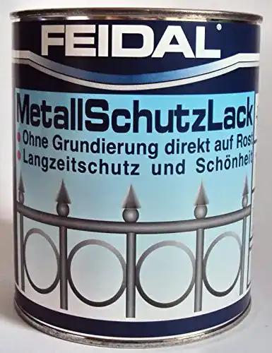 Rostschutzfarbe Feidal Metallschutzlack , 3 in 1 Rostschutz 250 ml