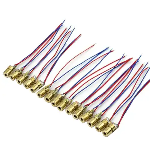 Dioden-Laser CESFONJER 15 Pcs Mini 3V Laserdiode Lasermodul Laser