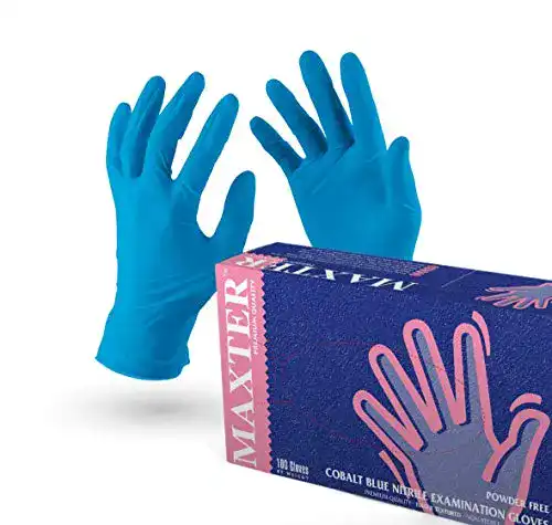 Einmalhandschuhe (blau) VENSALUD Nitrilhandschuhe Puderfrei Box