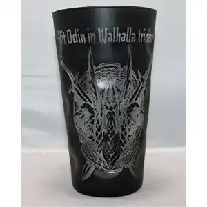 Dubbeglas Pfälzisch.com mit großer Odin Gravur