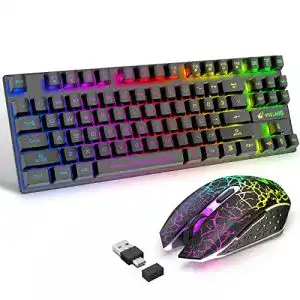 Wireless-Gaming-Tastatur LexonTech Tastatur Maus Combo