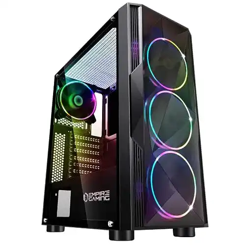 RGB-Gehäuse EMPIRE GAMING Diamond, ARGB Mittelgroß
