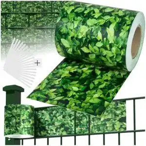 Sichtschutzstreifen TecTake PVC, inkl. Befestigungsclips