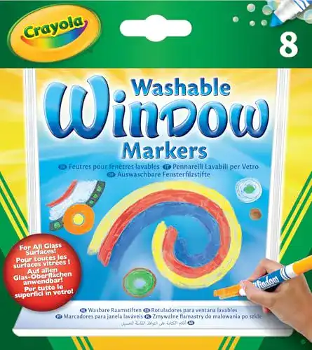 Fenstermalstifte CRAYOLA 58-8165, 8 Fensterfilzstifte