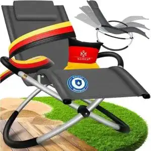 Schaukelliege KESSER ® Relaxliege Liegestuhl faltbar, wetterfest