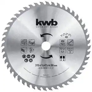 Kreissägeblatt 315×30 mm kwb Bau-Kreissägeblatt, Z-48 Zähne