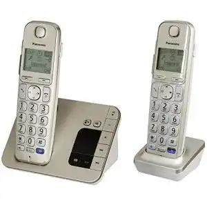 Schnurloses Telefon-Duo Panasonic KX-TGE222GN DECT Senioren