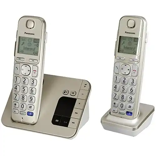 Schnurloses Telefon-Duo Panasonic KX-TGE222GN DECT Senioren