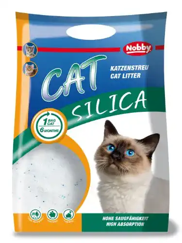 Silikatstreu Nobby CAT Silica Katzenstreu 7,5 kg; 16 l