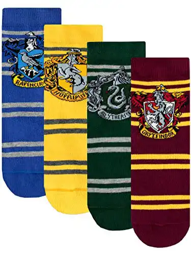 Harry-Potter-Socken Harry Potter Kinder Hogwarts Packung mit 4