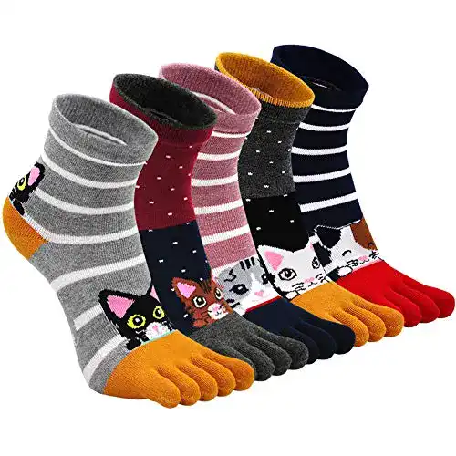 Die beste Zehensocken ZFSOCK Damen Baumwolle Bunt Sport Five Finger 2026 Test Bestseller Zehensocken ZFSOCK Damen Baumwolle Bunt Sport Five Finger