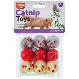 Spielmaus Karlie Mäuse in Felloptik L: 5 cm B: 3 cm H: 3 cm