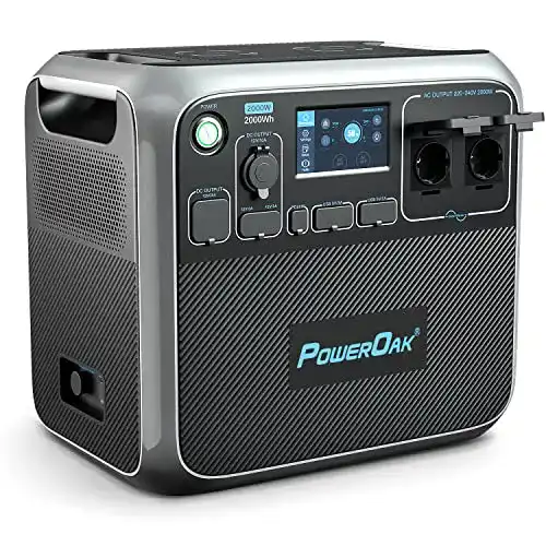 Powerstation POWEROAK Tragbare AC200P 2000Wh Solargenerator