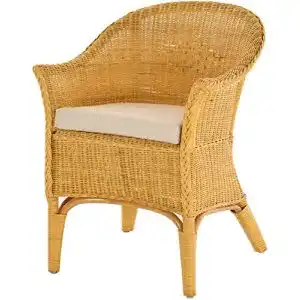 Rattansessel korb.outlet Rattan-Sessel Natur mit Armlehnen