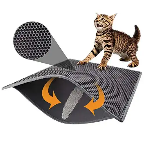 Katzenstreu-Matte Pieviev Katzenklo Matte, 76cm*61cm