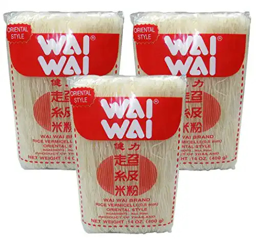 Reisnudeln Wai Wai [ 3x 400g ] BRAND / Rice Vermicelli 0,5mm