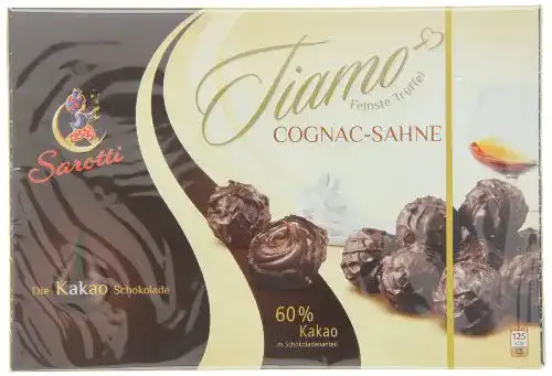 Sarotti-Schokolade Sarotti Tiamo Cognac -Sahne-Trüffel, 5 x 125 g
