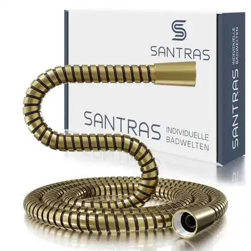 Brauseschlauch Santras ® Metall Duschschlauch DELUXE Bronze