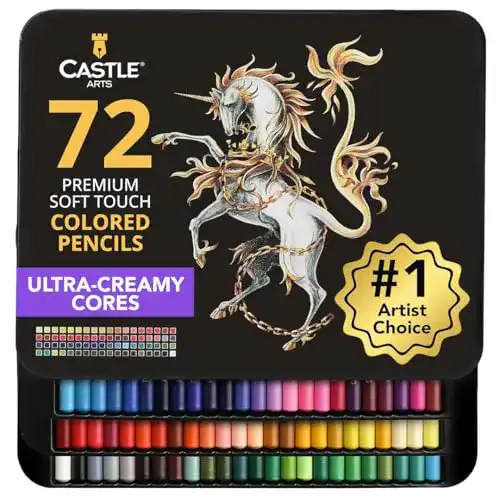 Buntstifte professionell Castle Art Supplies 72 Stück Buntstifte Set